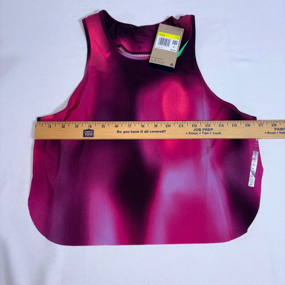 Nike Dri-FIT ADV Running Tank Top S Pink Purple New Gradient Slim Fit IF1627-532